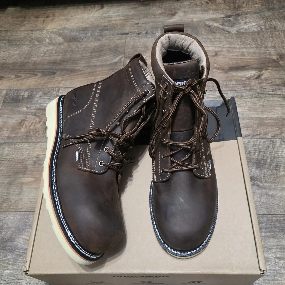 Durodero Steeltoe  Leather Boots Men Size 12